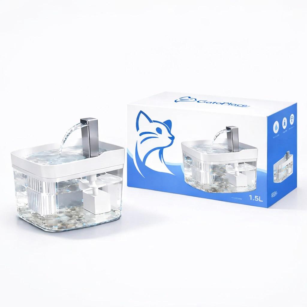 Fonte de Água Automática e Filtragem GatoPlace