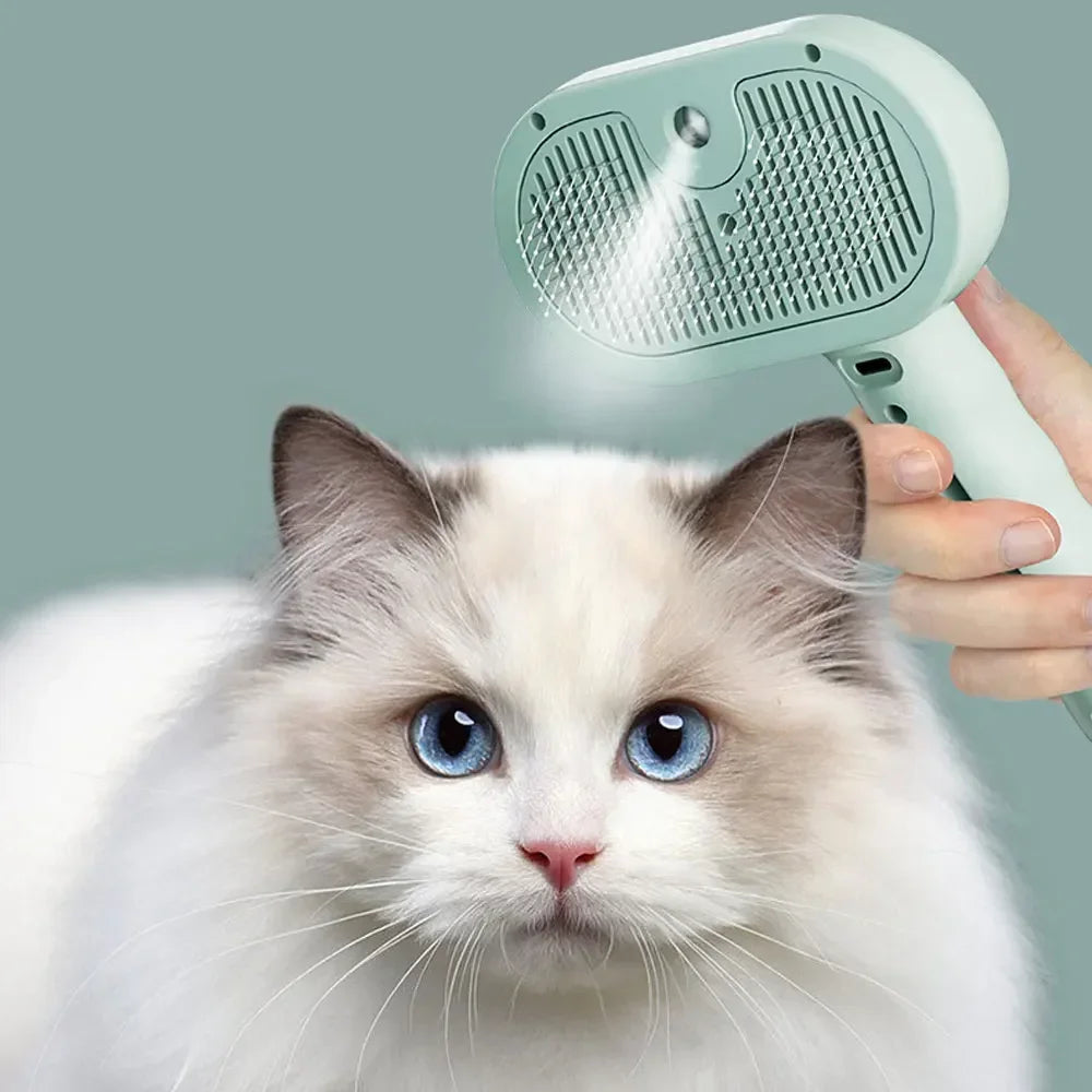 Escova a Vapor 3 em 1 para Gatos