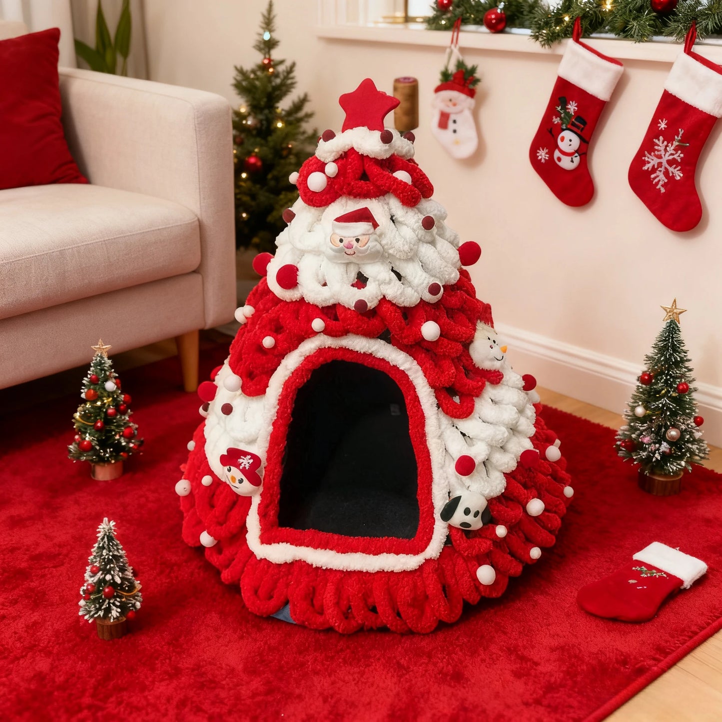 Árvore de Natal Aconchegante para Gatos