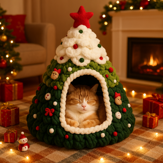 Árvore de Natal Aconchegante para Gatos