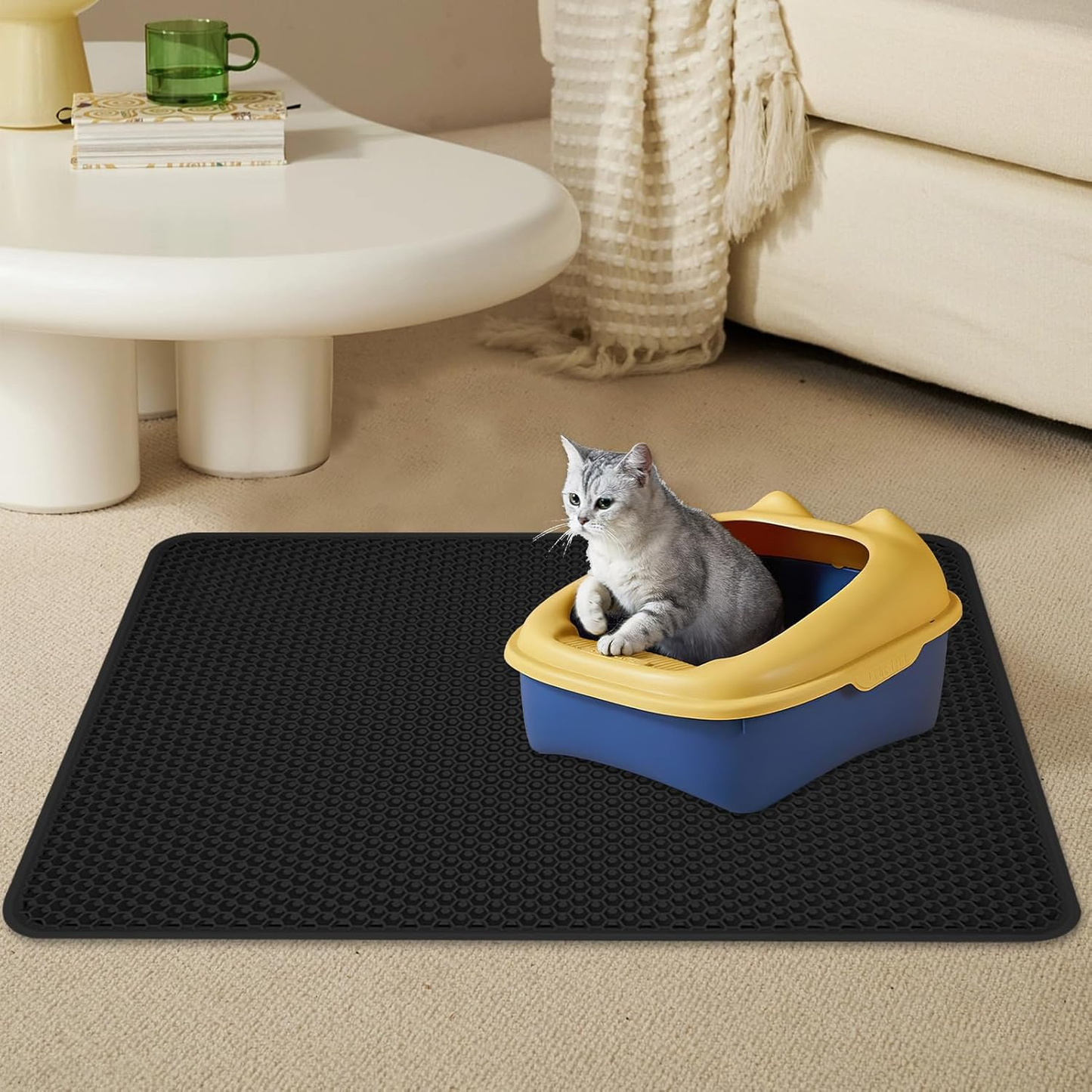 Tapete Grande para Areia para Gatos