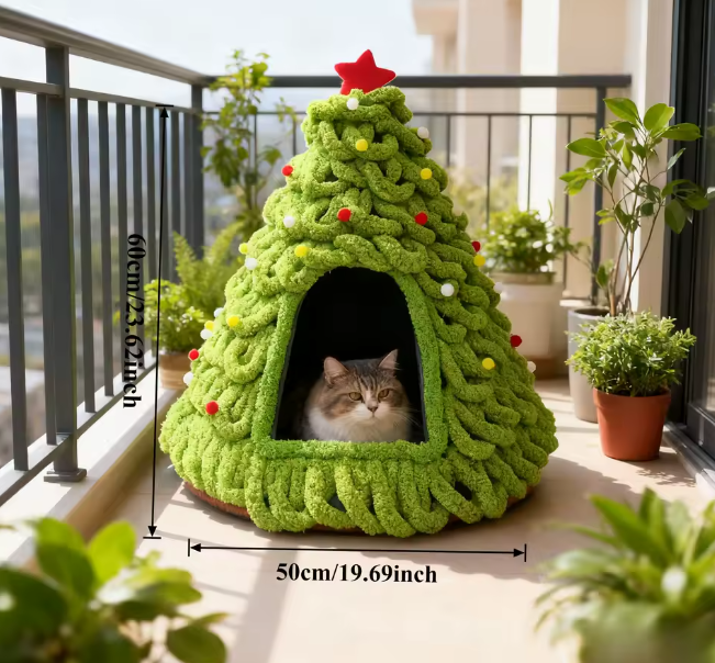 Árvore de Natal Aconchegante para Gatos