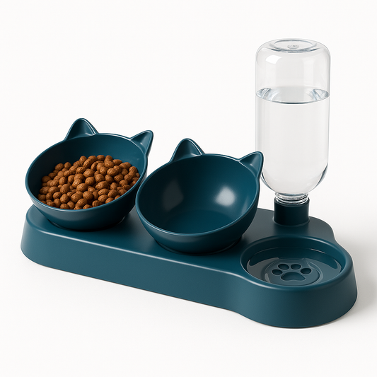 Tigelas de estimação com alimentador de água 3 em 1